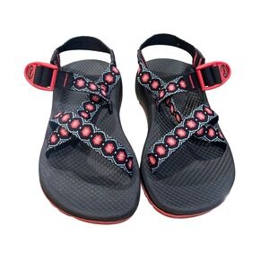 Chaco Z/1 Women's‎ Sandals Size 6 Blue Pink Patterned Adjustable Straps